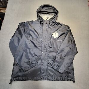 Rothco Storm Jacket Mens S Black EMT Paramedic Uniform Hooded Full Zip